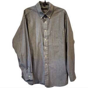 Vintage Tommy Hilfiger Dress Shirt 16.5 34/35 Gingham Check TLC Collar Men's